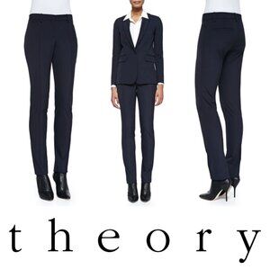 💙💖 Theory Patrice Micro Twill Navy Trouser Pants